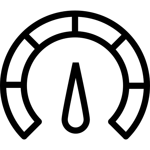 Analytics tracking speed chart icon