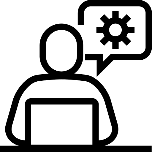 Configuration gear ui seo and web icon
