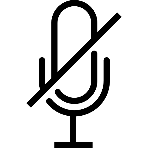 Microphone record mute volume icon