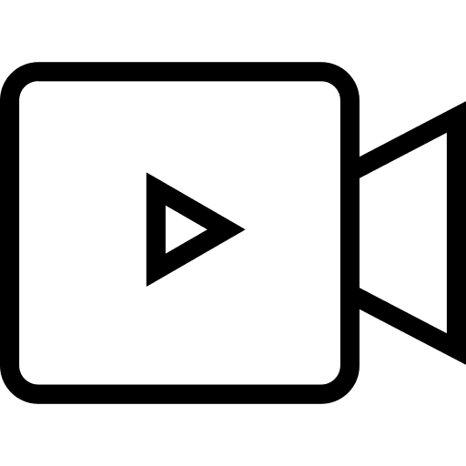 Video media player play media icon Video media player play media icon