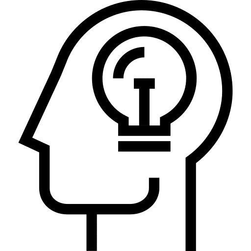 Brainstorming development creativity start up icon