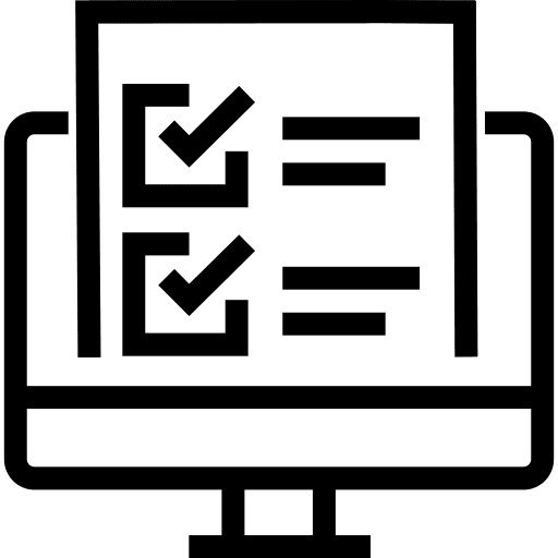 Elearning exam course learning icon