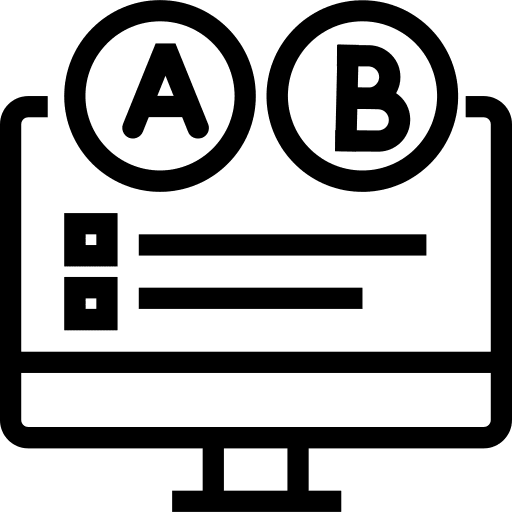Online test exam online test course icon