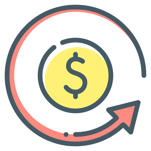 Claim claim refund cost icon