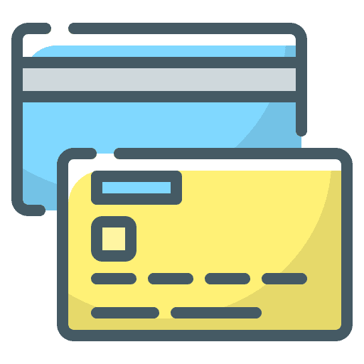 Credit card business and finance credit card pay icon Credit card business and finance credit card pay icon