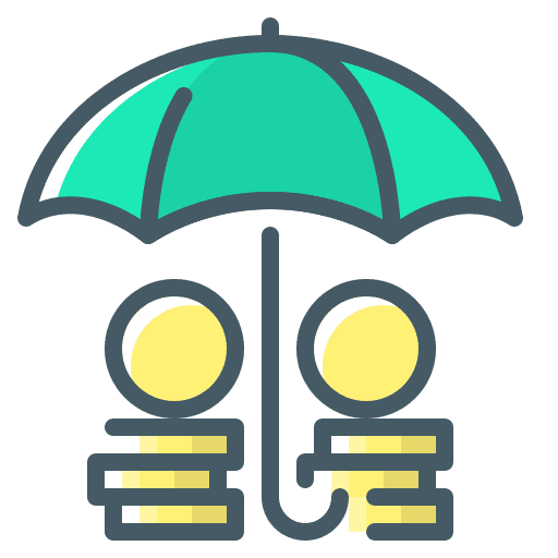 Funds funds umbrella money icon Funds funds umbrella money icon