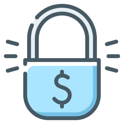 Lock security confidentiality bank icon Lock security confidentiality bank icon