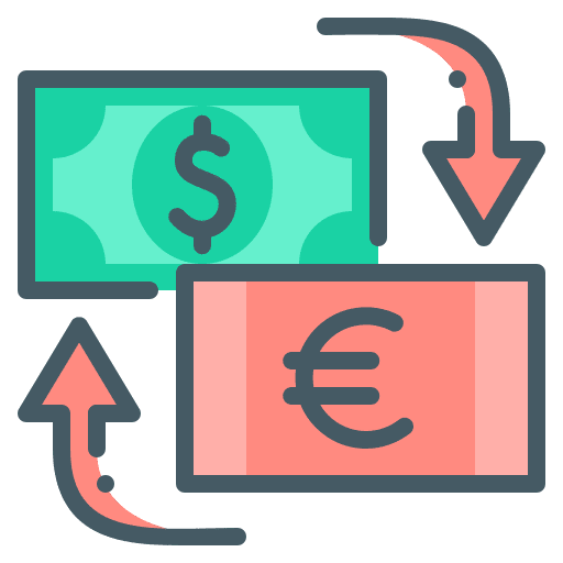 Money currency exchange money exchange dollar icon Money currency exchange money exchange dollar icon