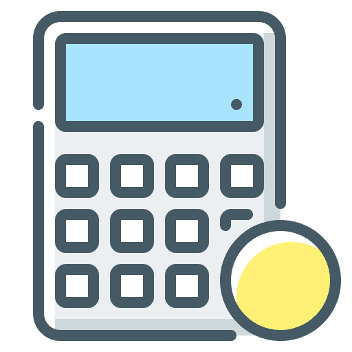 Calculating cost calculating calculator icon Calculating cost calculating calculator icon