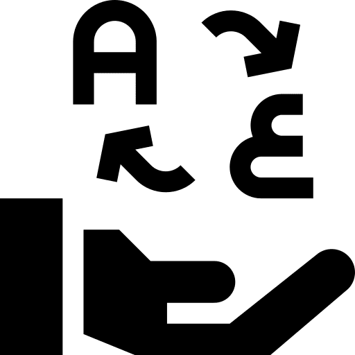 Language translator communications translate icon