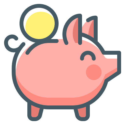 Piggy bank save funds money icon Piggy bank save funds money icon