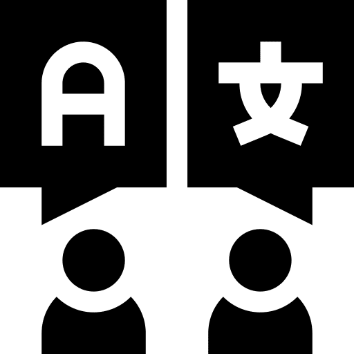 Translation man translation user icon Translation man translation user icon
