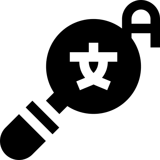 Translator language translate magnifying glass icon Translator language translate magnifying glass icon