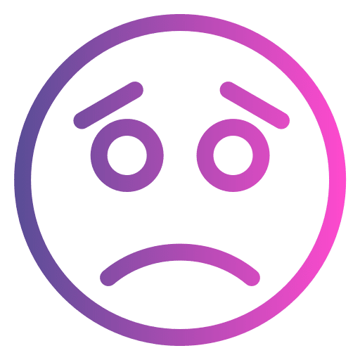 Sad face emoji expression smile icon
