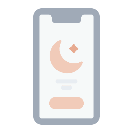 Application crescent application quran icon Application crescent application quran icon