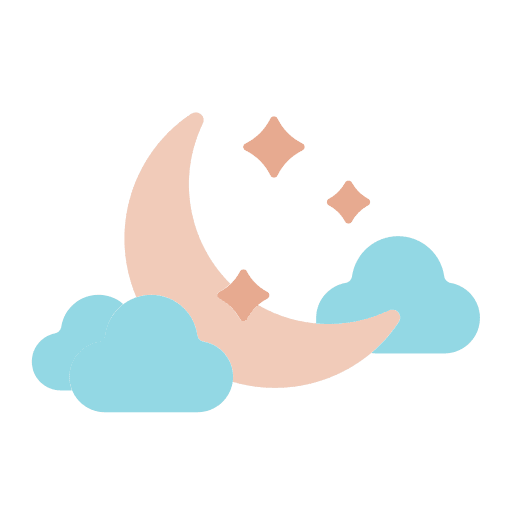Half moon cloud weather half moon icon Half moon cloud weather half moon icon