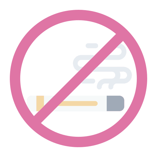 No smoking no smoke cigarette forbidden icon