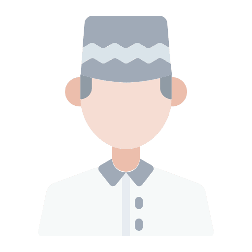 Man islam ramadan user icon Man islam ramadan user icon