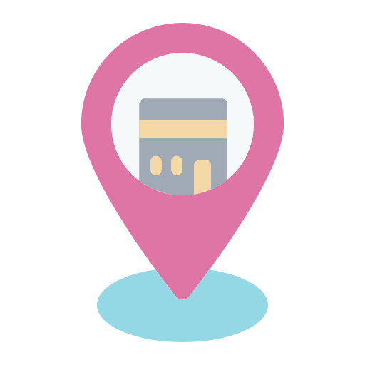 Qibla eid al adha maps and location placeholder icon Qibla eid al adha maps and location placeholder icon