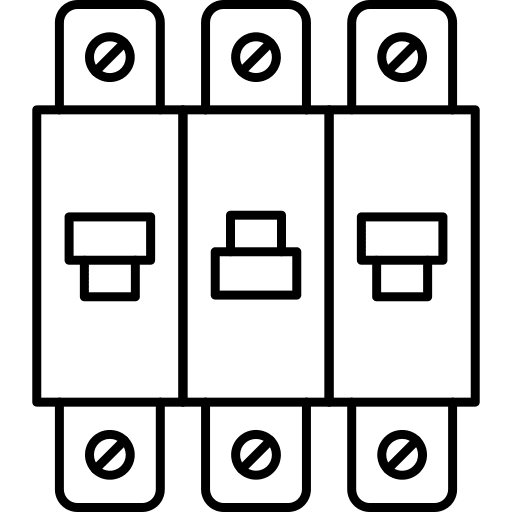 Breaker electronics safety electronic circuit icon