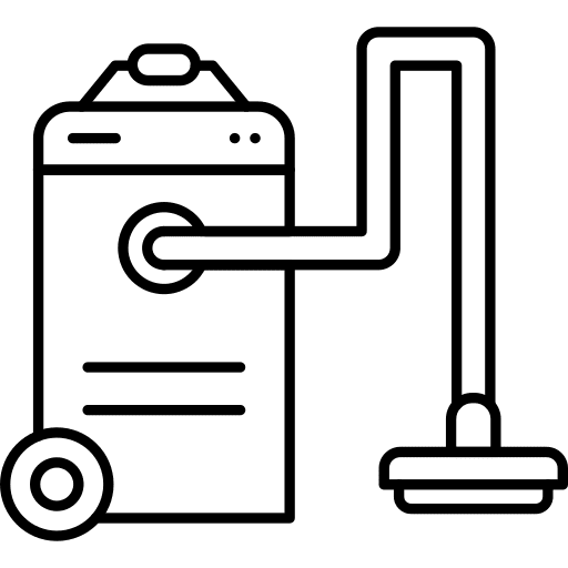 Vacuum cleaner furniture and household cleaning house things icon