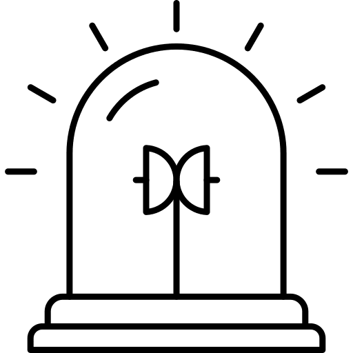 Alert emergency alert light icon Alert emergency alert light icon
