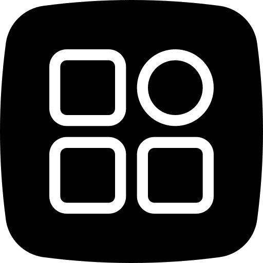 Menu ui application button icon