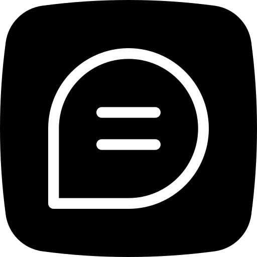 Chat user interface speech bubble communications icon