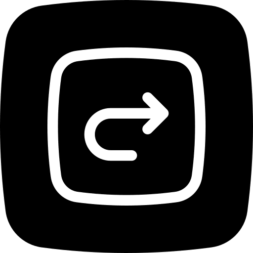 Right arrow turn right button direction icon