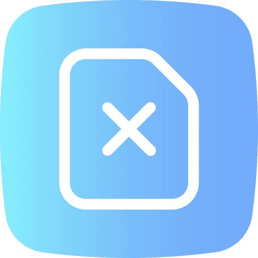 File cross document files and folders icon