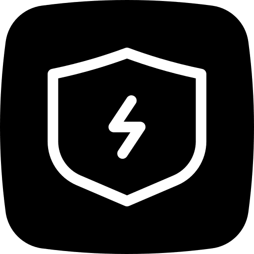 Shield button user interface protection icon