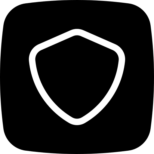 Shield button user interface security icon