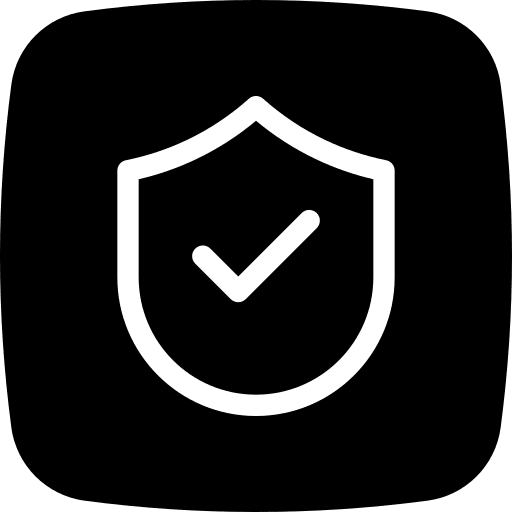 Shield check button ui icon