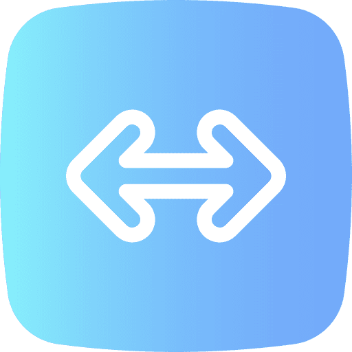 Two arrows left arrow right arrow button icon