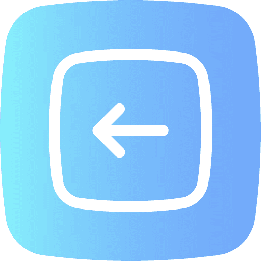 Left arrow ui button back icon