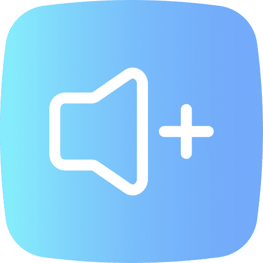 Volume plus increase user interface icon