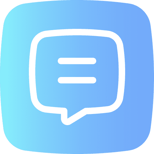 Chat speech bubble communications user interface icon