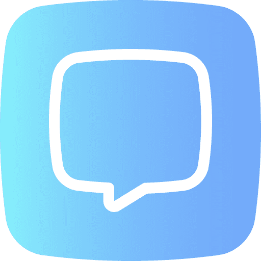 Chat speech bubble user interface communications icon