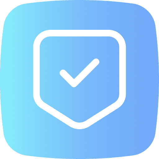 Verify button user interface security icon
