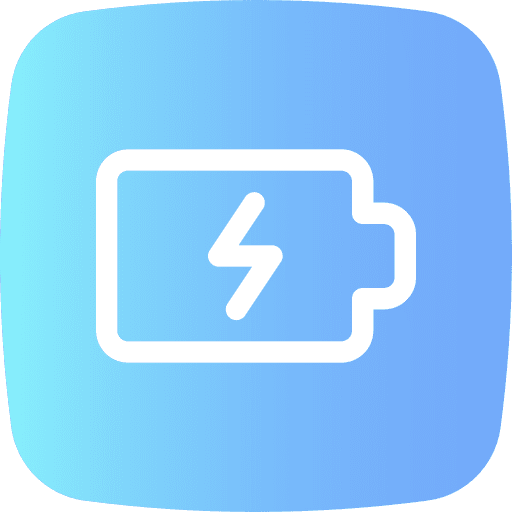 Battery energy battery button icon