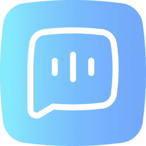 Chat user interface button communications icon