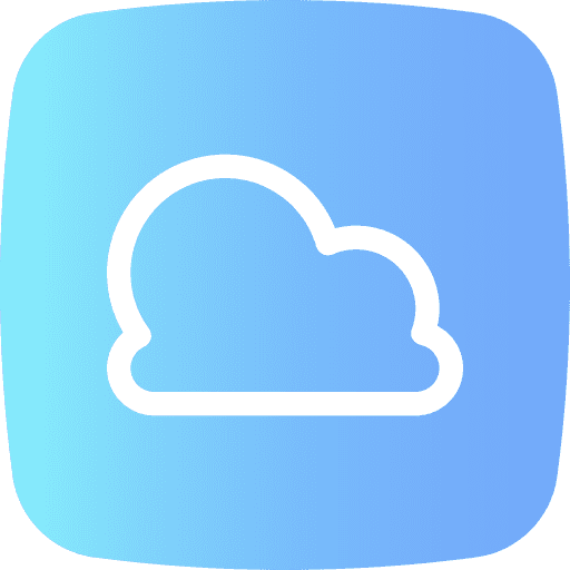 Cloud user interface cloud computing icon