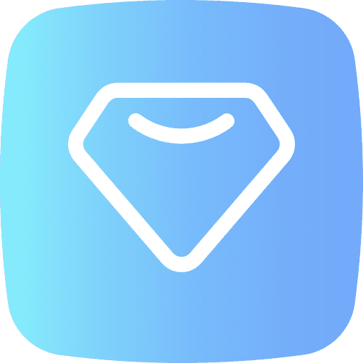 Diamond user interface premium button icon
