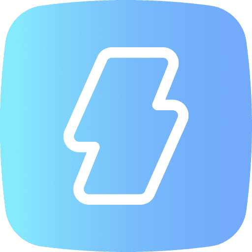 Electricity user interface charge button icon