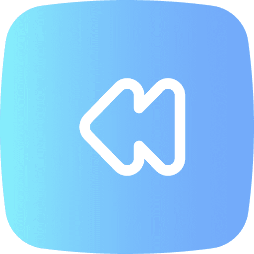 Fast backward user interface multimedia option fast backward icon