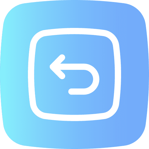 Left arrow turn left user interface button icon