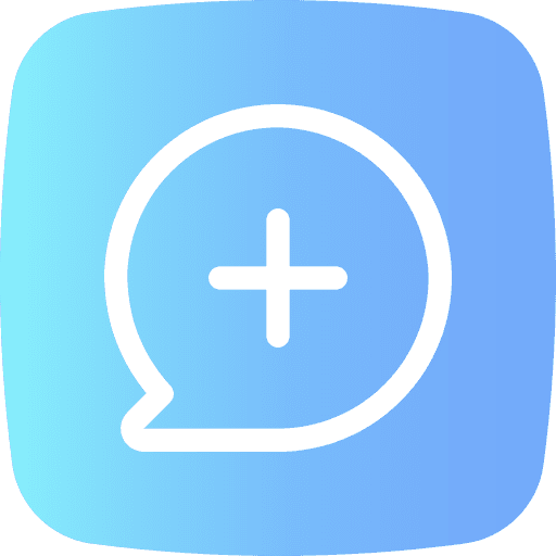 Chat ui plus button icon
