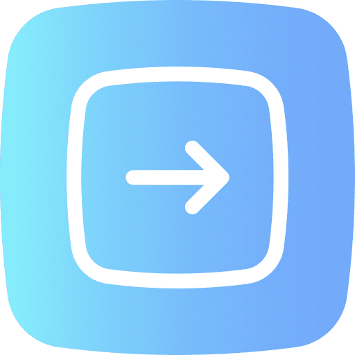 Right arrow user interface button direction icon