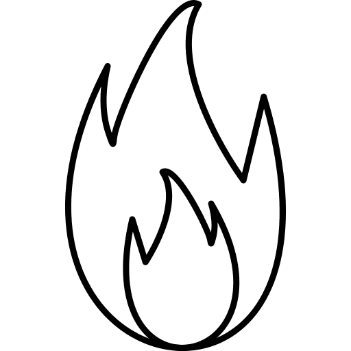 Fire element danger nature icon