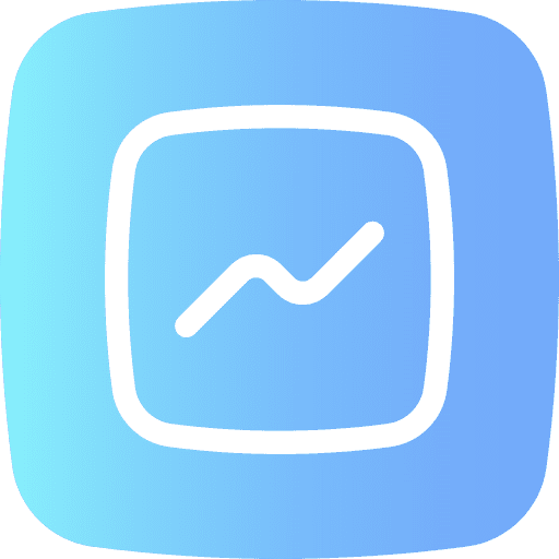 Screen line chart ui user interface icon